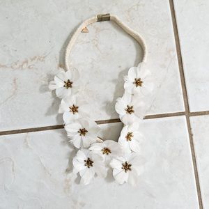 Anthropologie “Serefina” Woven Flower Necklace